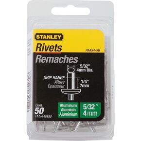 Stanley Paa54-5B Aluminum Rivets, 5/32 Inch X 1/4 Inch, Pack of 50 in Saudi Arabia