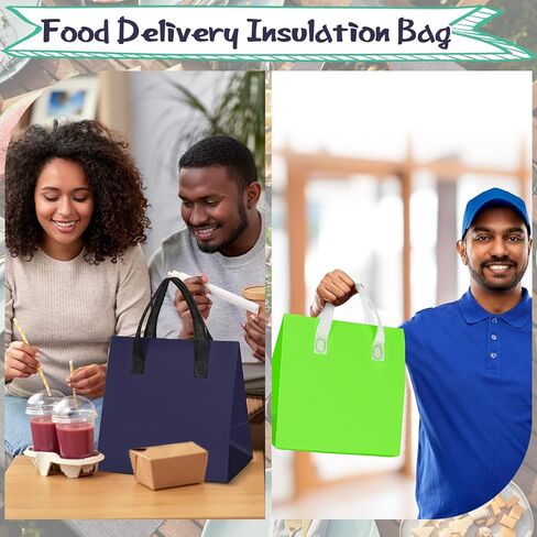 كاكتيين 150 قطعة من اكياس الطعام المعزولة، اكياس معزولة حراريا، اكياس طعام للقهوة والحليب والشاي والطعام البارد الساخن، شنطة تبريد لتوصيل الطعام والمطاعم والبقالة والنزهة، 5 الوان in Kuwait