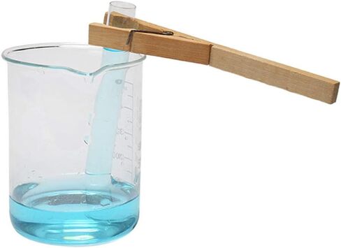 PZRT 2 قطعة 7 بوصة مقاطع أنبوب اختبار خشبي الزجاج أنبوب اختبار المشابك مختبر التجربة الكيميائية البيولوجية المشبك أدوات in Kuwait