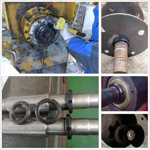 MroMax M27x10mm الاحتفاظ بصواميل مستديرة مشقوقة، من الفولاذ الكربوني 4 فتحات مفتاح ربط لصمام مضخة تحمل الأسطوانة أسود 4 قطعة in Kuwait