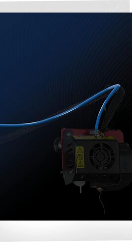 انبوب بودين اصلي من بولي تترافلورو ايثلين (1 متر) سلسلة XS لفتيل 1.75 ملم مع قاطع انبوب تفلون PTFE وتركيبات هوائية مطورة PC4-M6 وPC4-M10 مع اسنان معدنية ومشبكين ازرق in Kuwait