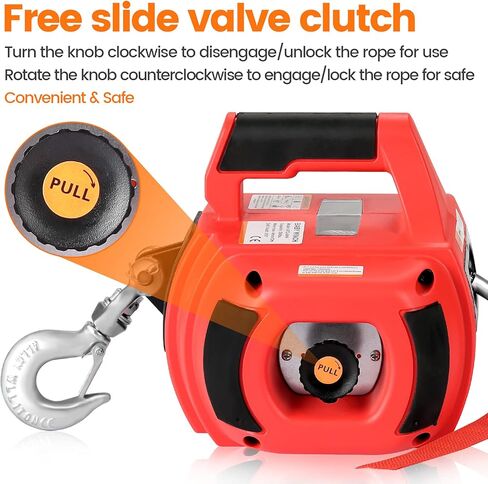 انبول رافعة مثقاب محمولة بسعة 750 باوند مع سلك ستيل بطول 40 قدم للرفع والسحب in Kuwait