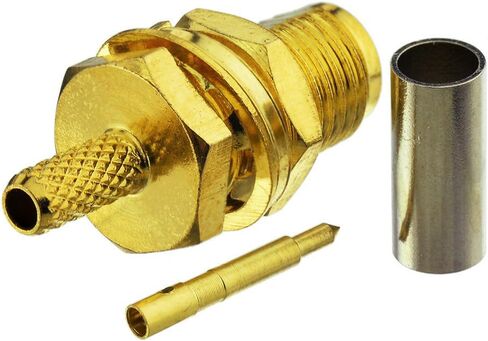 Superbat SMA Crimp Connectors Kit SMA Male + SMA Female Crimp Solder Connector Kit for RG58 RG142 RG400 RG303 RG141 LMR195 Low Loss Coax Cable 10-Pack in Kuwait