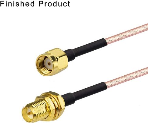 Superbat SMA Crimp Connectors Kit SMA Male + SMA Female Crimp Solder Connector Kit for RG58 RG142 RG400 RG303 RG141 LMR195 Low Loss Coax Cable 10-Pack in Kuwait