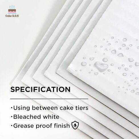 لوح كيك مطلي مربع 8 بوصة، 6 قيراط. in Kuwait