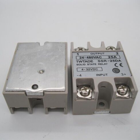 TWTADE 2PCS SSR-25 DA 25A 3-32V DC / 24-380V AC SSR Single Phase Solid State Relay ssr-25da in Kuwait