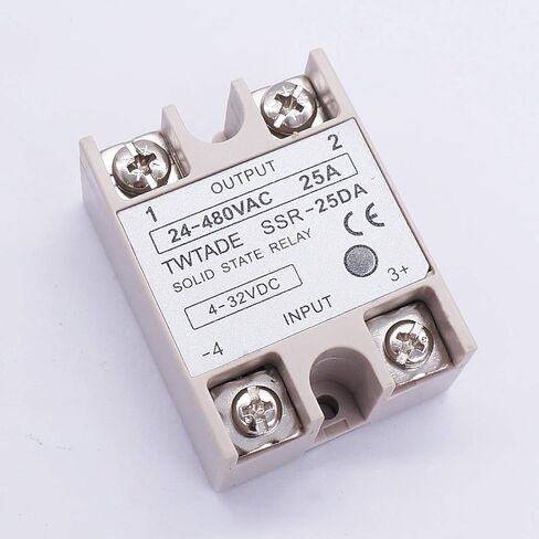 TWTADE 2PCS SSR-25 DA 25A 3-32V DC / 24-380V AC SSR Single Phase Solid State Relay ssr-25da in Kuwait