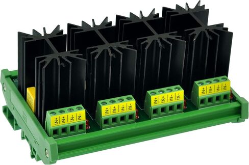 CZH-LABS DIN حامل السكك الحديدية 12 أمبير وحدة SSR لترحيل الحالة الصلبة، في 4 ~ 32VDC، خارج 100 ~ 240VAC. (قناتان) in Kuwait
