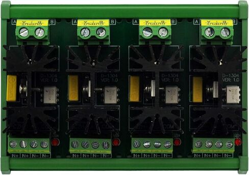 CZH-LABS DIN حامل السكك الحديدية 12 أمبير وحدة SSR لترحيل الحالة الصلبة، في 4 ~ 32VDC، خارج 100 ~ 240VAC. (قناتان) in Kuwait