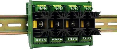 CZH-LABS DIN حامل السكك الحديدية 12 أمبير وحدة SSR لترحيل الحالة الصلبة، في 4 ~ 32VDC، خارج 100 ~ 240VAC. (قناتان) in Kuwait