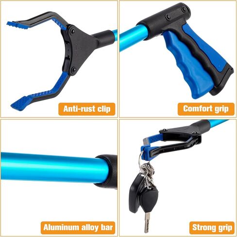Umigy 12 قطعة أداة Grabber Reacher لكبار السن بطول 32 بوصة، مخلب قمامة طويل لالتقاط عصا المنتزع العلوي، أداة مساعدة للوصول إلى أداة التقاط القمامة، منتقي القمامة، تمديد الذراع (متعدد الألوان) in Saudi Arabia