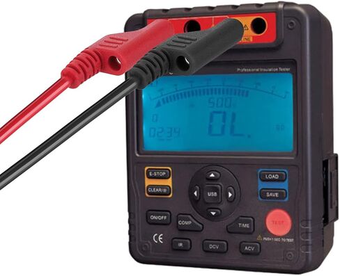 قطعتان من سلاسل اختبار قابس الموز إلى الموز من Sumnacon - كابلات اختبار قابس الموز 4 مم قابلة للتكديس، أسلاك مشبك متعددة المقاييس للاختبار الكهربائي 1000 فولت/15 أمبير in Kuwait