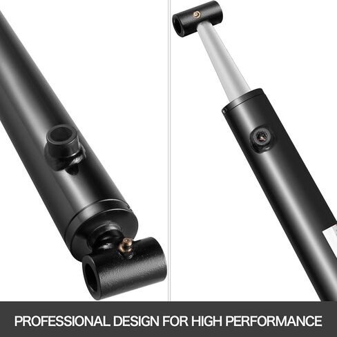 أسطوانة هيدروليكية VEVOR، أسطوانة كبش هيدروليكية مقاس 2 بوصة مقاس 36 بوصة، أسطوانة هيدروليكية 3000 رطل لكل بوصة مربعة، أنبوب متقاطع ملحوم مزدوج الفعل SAE6 أسطوانة رفع هيدروليكية (2 × 36) in Kuwait