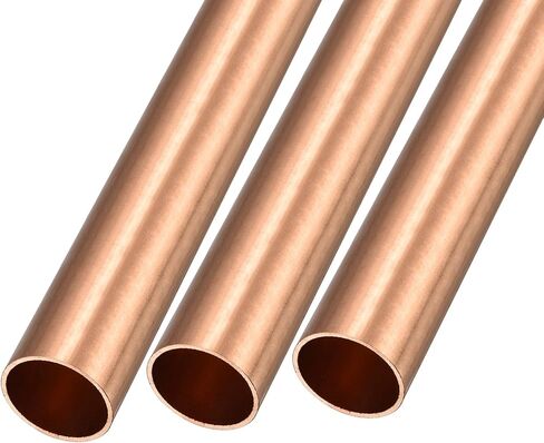 أنبوب نحاسي METALLIXITY (21 مم OD × 1 مم جدار T × 100 مم طول) 3 قطع، أنابيب مستقيمة - للتأثيث المنزلي، والآلات، والحرف اليدوية اليدوية in Saudi Arabia