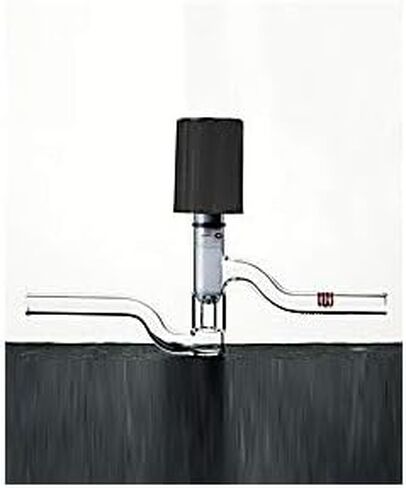 صمام تفريغ عالي من Kemtech America S620004 Synthware، 180 درجة، محمي من مادة PTFE، مقاس 0-4 مم، ذراع جانبي OD 9 مم in Kuwait
