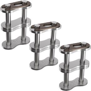 CustomyLife 3pcs #50-2 Double Strand Roller Chain Connecting Link, Adjustable Rustproof Carbon Steel Connector Link for 10A-2#50H-2 Roller Chain in Saudi Arabia