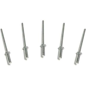 ميتال ميجري 100 برشام مغلق من الالومنيوم 3/16 انش × 1/4 انش مقبض الومنيوم مغزل مسامير عمياء راس قبة 6-4 (مقبض 0.126-0.250 انش) الكمية 100 in Kuwait