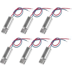 Alinan 6 قطعة تيار مستمر 1.5 فولت 3 فولت 3.7 فولت 8000 دورة في الدقيقة-9500 دورة في الدقيقة 6x12 مللي متر مصغرة مايكرو تهتز الاهتزاز Coreless موتور محركات كهربية صغيرة 2 أسلاك in Kuwait