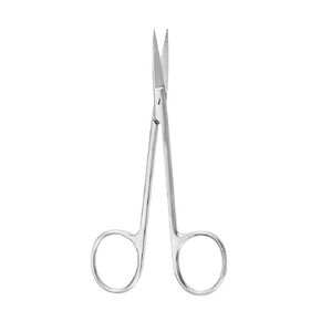 مقص أسنان، مقص تشريح القزحية 4.5 بوصة بنقطة دقيقة مستقيمة - للأطباء والممرضات وطب الطوارئ والطلاب والتعليم والتدريب (فضي) مستقيم in Kuwait