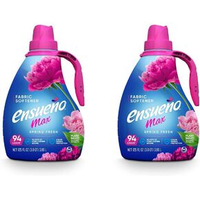 Ensueño - Max Liquid Fabric Softener- With Long-Lasting Freshener And Wrinkle Eliminating formula, Spring Fresh Scent - (125 oz)