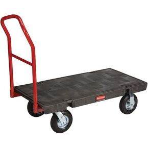 Rubbermaid Commercial Products Heavy-Duty Platform Truck Cart, 1000 Pound Capacity, 24 x 48 Platform, Black (443600BK)