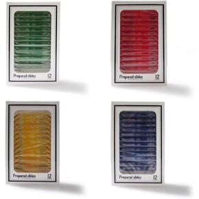 اكيتوك مجموعة شرائح مجهر جاهزة 48 قطعة من الحيوانات والحشرات والنباتات والزهور وعينات للتعليم in Kuwait