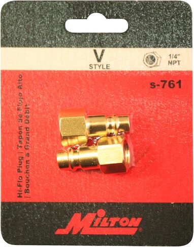 مقبس FNPT V نمط عالي التدفق من ميلتون S-761 1/4 بوصة - عبوة من قطعتين in Kuwait