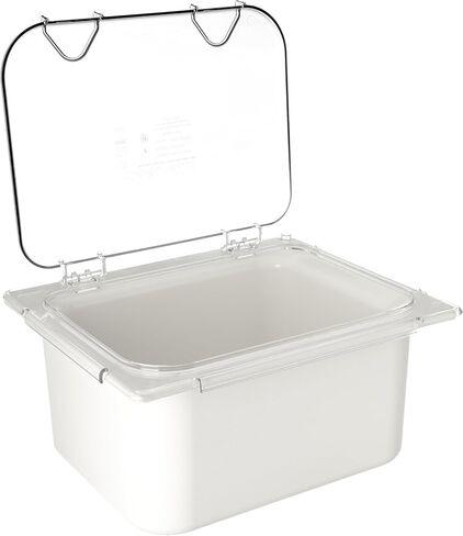 منتجات Carlisle FoodService CFS CM10238Z07 Coldmaster EZ Access Lid، مقاس 1/2، ارتفاع 0.9 بوصة، عرض 13 بوصة، طول 10.5 بوصة، بولي كربونات (PC)، شفاف (عبوة من قطعتين) in Kuwait