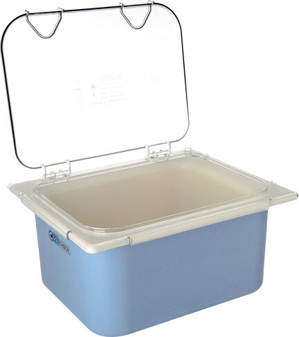 منتجات Carlisle FoodService CFS CM10238Z07 Coldmaster EZ Access Lid، مقاس 1/2، ارتفاع 0.9 بوصة، عرض 13 بوصة، طول 10.5 بوصة، بولي كربونات (PC)، شفاف (عبوة من قطعتين) in Kuwait