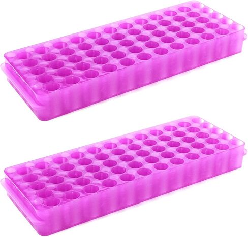 حامل أنبوب PCR من شركة ددزكي بي سي آر مزود بلوحة مزدوجة لحمل أنبوب اختبار يعمل على طرد مركزي صغير 0.5 مل 1.5 مل 2 مل، 60 بئر - قطعتان in Kuwait