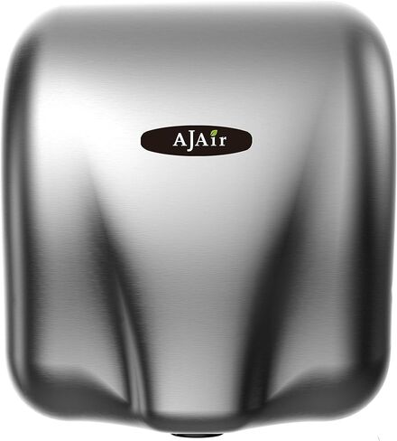AjAir® 1 Pack Heavy Duty Commercial 1800 Watts High Speed Automatic Hot Hand Dryer - White in Kuwait