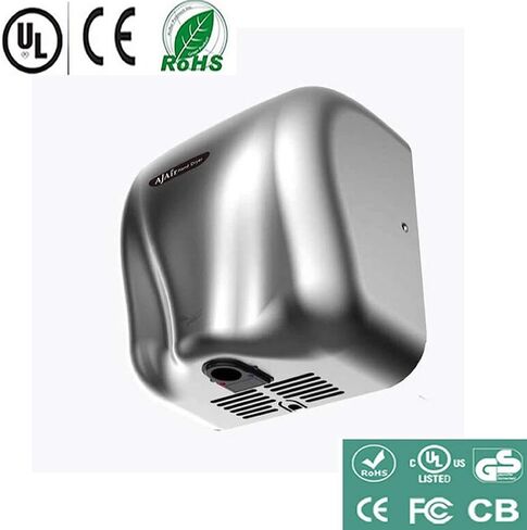 AjAir® 1 Pack Heavy Duty Commercial 1800 Watts High Speed Automatic Hot Hand Dryer - White in Kuwait
