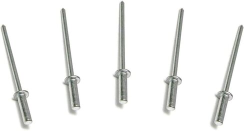 ميتال ميجري 100 برشام مغلق من الالومنيوم 3/16 انش × 1/4 انش مقبض الومنيوم مغزل مسامير عمياء راس قبة 6-4 (مقبض 0.126-0.250 انش) الكمية 100 in Kuwait