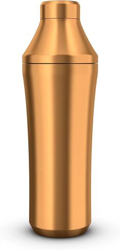 Elevated Craft Hybrid Cocktail Shaker - Premium Vacuum Insulated Stainless Steel Copper Cocktail Shaker - Innovative Measuring System - Martini Shaker for the Home Bartender - 28oz Total Volume in Saudi Arabia