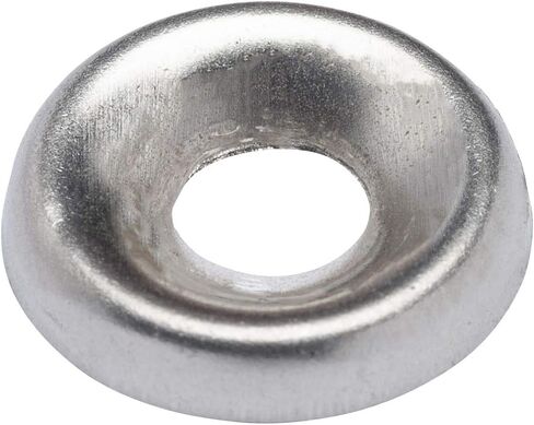 No 10 Stainless Cup Countersunk Finish Washer, (100 Pack) - Choose Size, by Bolt Dropper, 18-8 (304) Commercial Grade Corrosion Resistant Stainless Steel in Kuwait