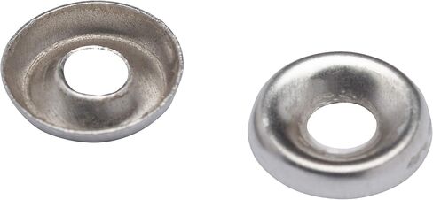 No 10 Stainless Cup Countersunk Finish Washer, (100 Pack) - Choose Size, by Bolt Dropper, 18-8 (304) Commercial Grade Corrosion Resistant Stainless Steel in Kuwait
