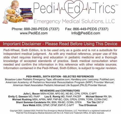 Pedi-Wheel Pediatric Emergency Pocket Reference in Saudi Arabia