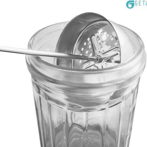 برطمان مطهر من جيتي - برطمان طويل 40 مل لمتاجر وصالونات التجميل الحلاق - برطمان مطهر زجاجي قوي - مثالي للأمشاط والفرش والمقصات in Kuwait