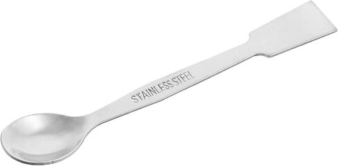 12 قطعة مجارف مع ملعقة، 7.9 بوصة - ستانلس ستيل، مصقول - طرف مسطح واحد، طرف ملعقة واحدة - Eisco Labs in Kuwait