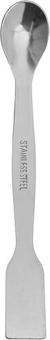 6 قطع مجارف مع ملعقة، 7.9 بوصة - ستانلس ستيل، مصقول - طرف مسطح واحد، طرف ملعقة واحدة - Eisco Labs in Kuwait