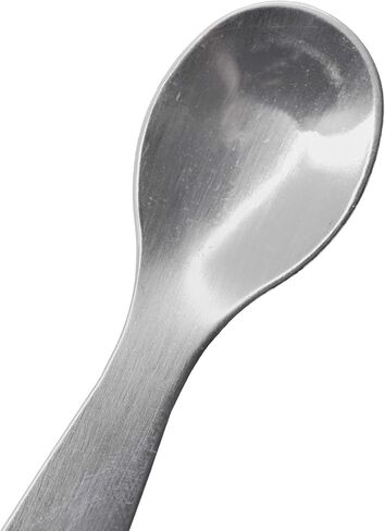 6 قطع مجارف مع ملعقة، 7.9 بوصة - ستانلس ستيل، مصقول - طرف مسطح واحد، طرف ملعقة واحدة - Eisco Labs in Kuwait