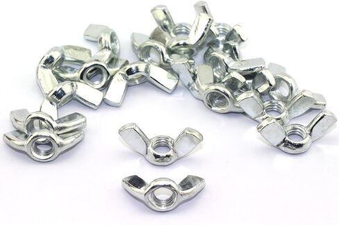 مجموعة 20 قطعة من صواميل الجناح من RuiLing، مجموعة متنوعة من أجزاء التثبيت المطلية بالزنك، صامولة الفراشة (5/32 بوصة - 32، 3/16 بوصة - 24، 1/4 بوصة - 20، 5/16 بوصة - 18، 3/8 بوصة - 16) in Kuwait