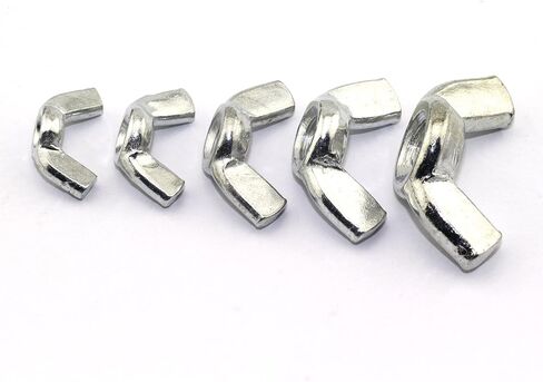 مجموعة 20 قطعة من صواميل الجناح من RuiLing، مجموعة متنوعة من أجزاء التثبيت المطلية بالزنك، صامولة الفراشة (5/32 بوصة - 32، 3/16 بوصة - 24، 1/4 بوصة - 20، 5/16 بوصة - 18، 3/8 بوصة - 16) in Kuwait