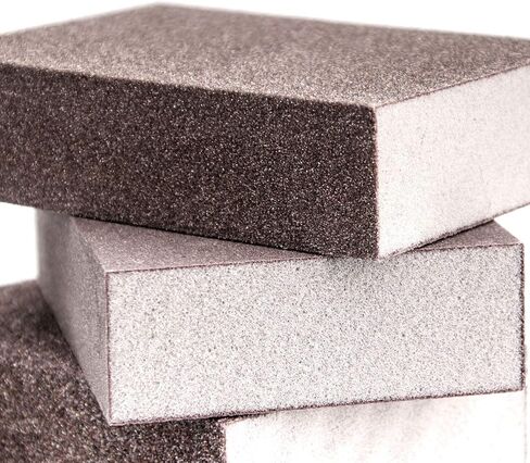 ZOENHOU 24 Pack Sanding Sponge, 60 80 100 120 180 220 Grit Sanding Block Sandpaper, for Wood Assorted Blocks Assortment Drywall Metal Repair Set in Saudi Arabia