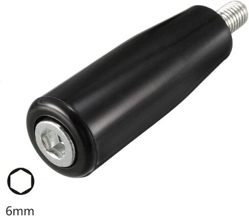 M8 x 63 mm Revolving Handle Male, Thread Screw Knob with Plastic Bakelite Revolving Handle Grip for Machine Power Lathe Accessories in Saudi Arabia