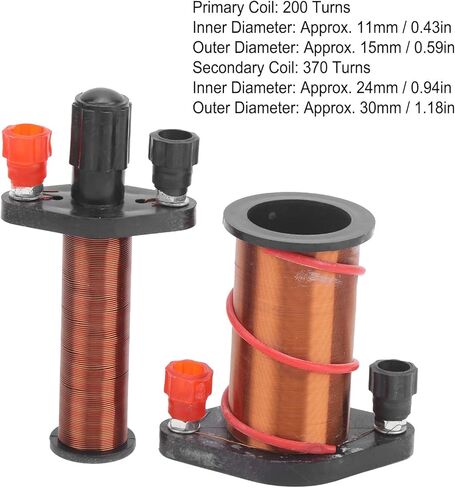 Demonstration Induction Coil Primary Secondary Coil Magnet Wire Coil Physical Electromagnetic Induction Coil for Lenz's Law Verify in Saudi Arabia