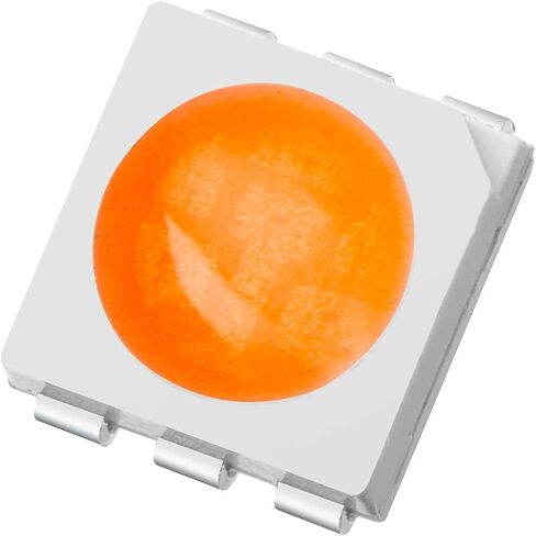 CHANZON 100 قطعة 5050 أبيض 6000K SMD LED أضواء ديود (سطح جبل 5 مم × 5 مم 3 رقائق / LED PLCC 6 دبابيس 60 مللي أمبير 15-18LM) مصابيح إضاءة فائقة السطوع ومكونات إلكترونية وثنائيات باعثة للضوء in Kuwait