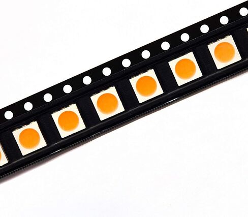 CHANZON 100 قطعة 5050 أبيض 6000K SMD LED أضواء ديود (سطح جبل 5 مم × 5 مم 3 رقائق / LED PLCC 6 دبابيس 60 مللي أمبير 15-18LM) مصابيح إضاءة فائقة السطوع ومكونات إلكترونية وثنائيات باعثة للضوء in Kuwait