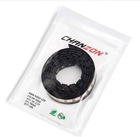 CHANZON 100 قطعة 5050 أبيض 6000K SMD LED أضواء ديود (سطح جبل 5 مم × 5 مم 3 رقائق / LED PLCC 6 دبابيس 60 مللي أمبير 15-18LM) مصابيح إضاءة فائقة السطوع ومكونات إلكترونية وثنائيات باعثة للضوء in Kuwait