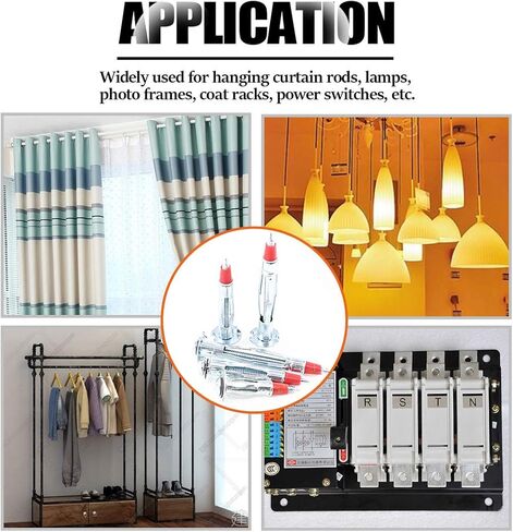 مجموعة متنوعة من مسامير تثبيت للمحرك مولي طويلة ومطلية بالزنك من Rustark 24 قطعة 35/46/59 مم مطلية بالزنك الثقيلة مولي مولي مقود للحائط المجوف مجموعة متنوعة للجدران الجافة المعلقة أو لوحات in Kuwait